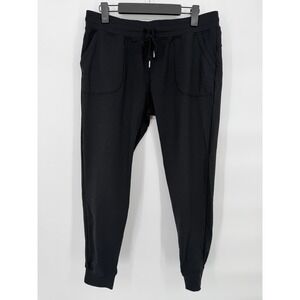 ZYIA ACTIVE Black Jogger Sweatpants Womens Size XL Nylon Spandex Athletic